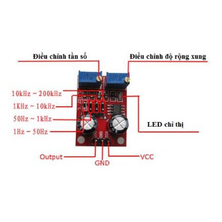 Mạch tạo xung vuông NE555