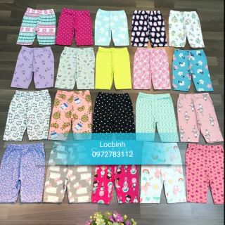 Sét quần legging lửng cho be gái