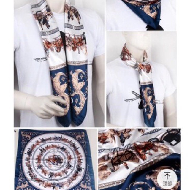 Khăn Bandana khổ vuông to 90x90cm làm áo yếm, quàng đầu, sử dụng được nhiều kiểu đa năng