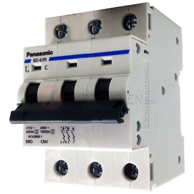 Cầu Dao Tự Động MCB 3P Panasonic đủ loại từ 10A đến 63A