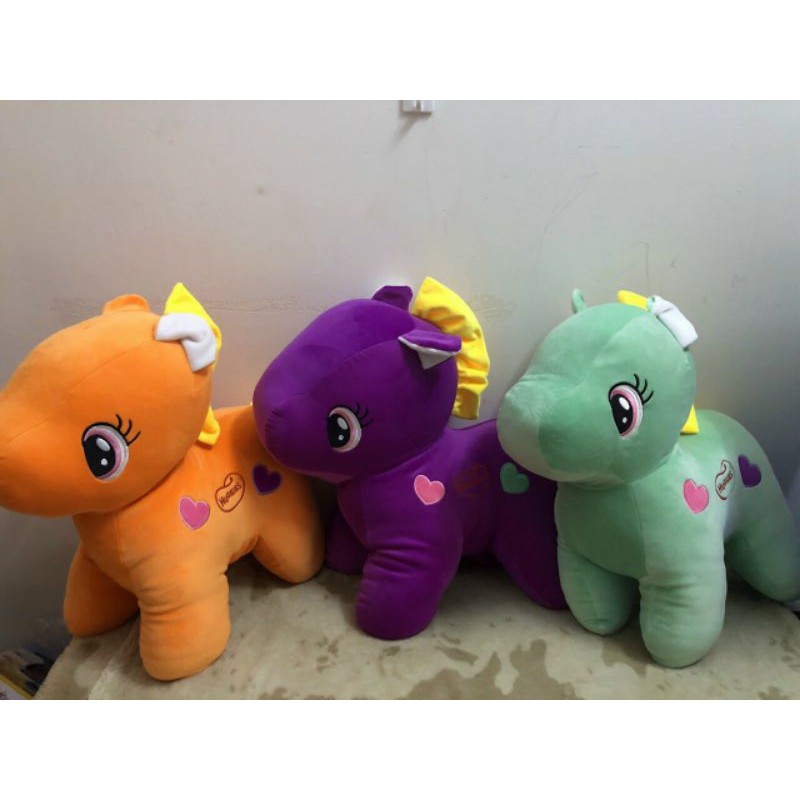 Thú nhồi bông Ngựa Pony quà từ Huggies(còn màu tím .)