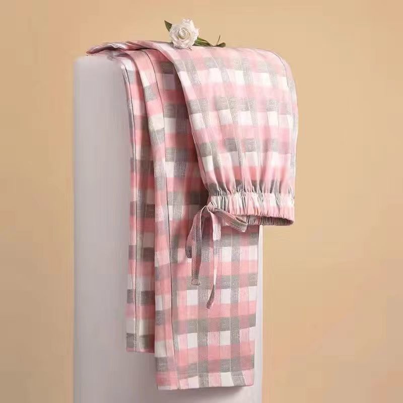 Quần Ngủ 100% Cotton Kẻ Sọc Caro Đơn Giản Thoải Mái Phong Cách Hàn Quốc Cho Nam Và Nữ 200 Kg Plus Size Lớn | BigBuy360 - bigbuy360.vn