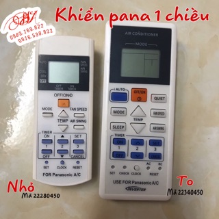 Khiển điều hoà panasonic 1 chiều (thường -inveter )(tốt)