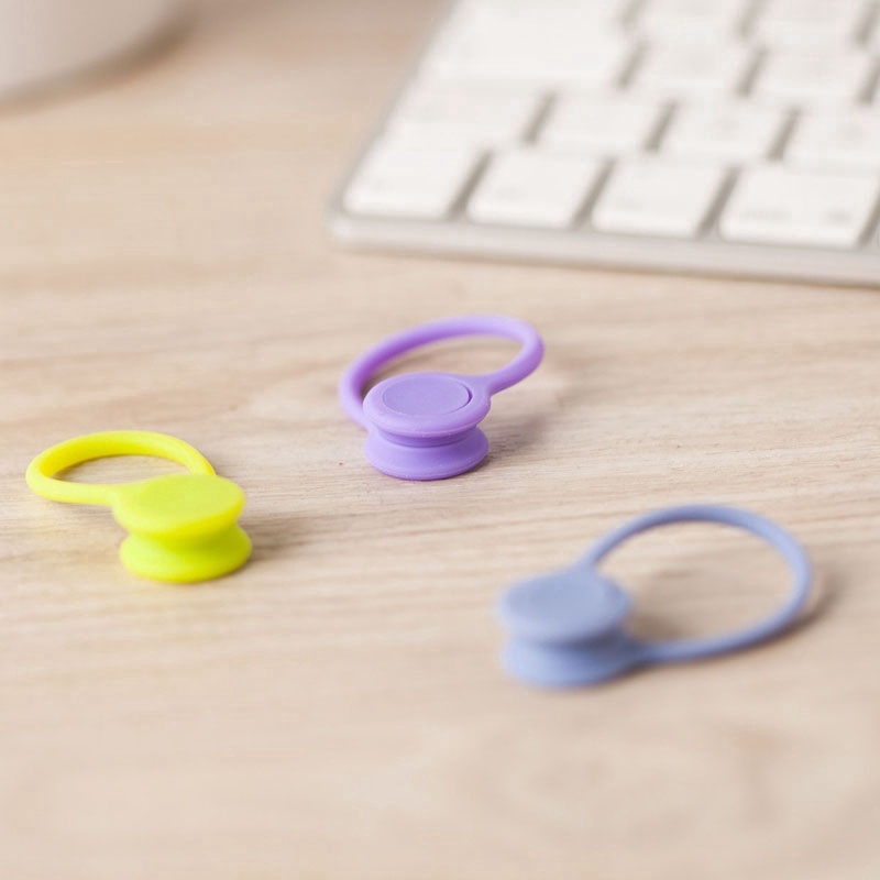 Set 3 kẹp silicone giữ gọn dây cáp điện tiện dụng | BigBuy360 - bigbuy360.vn