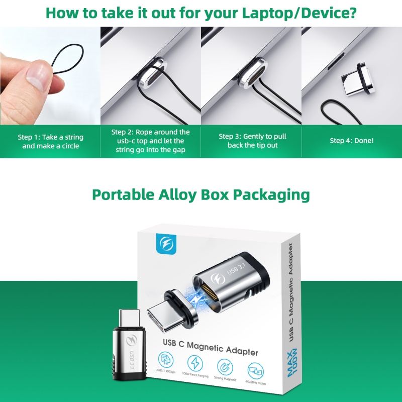 Đầu chuyển đổi Hdoorlink 4K HD 10GBS USB C 3.1 PD 100W type-C 24 chân thích hợp cho Samsung