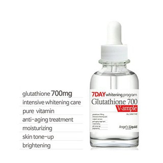 Huyết Thanh Trắng Da ❤️CHINH HÃNG❤️ Angels Liquid 7 Day Whitening Program Glutathione 700 V-Ample - 30ml Hàn Quốc