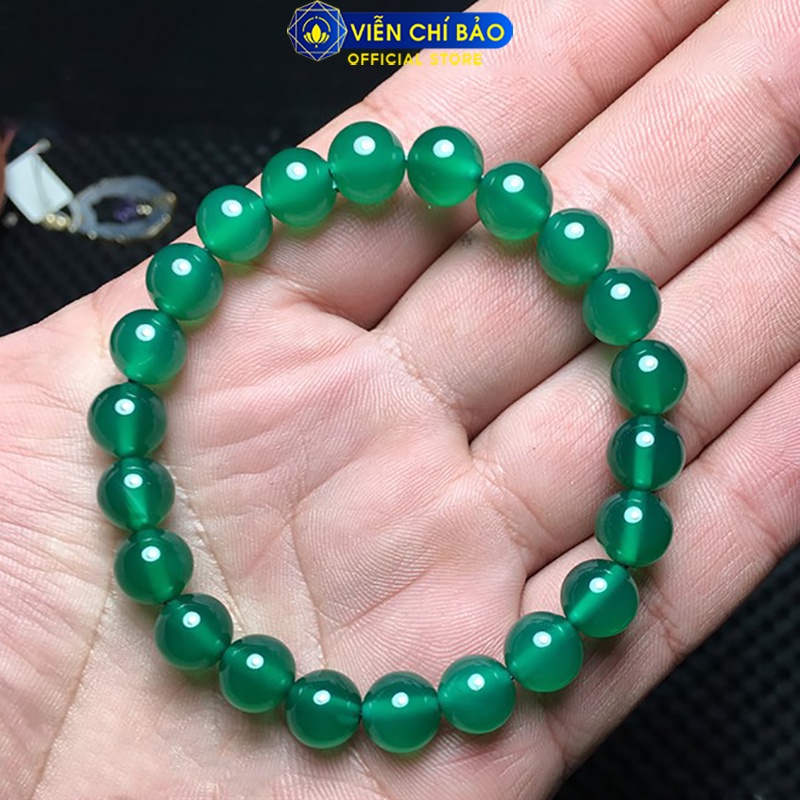 Vòng tay mã não xanh lá, tỳ hưu mã não xanh lá chất liệu đá tự nhiên thời trang phụ kiện trang sức Viễn Chí Bảo V000267