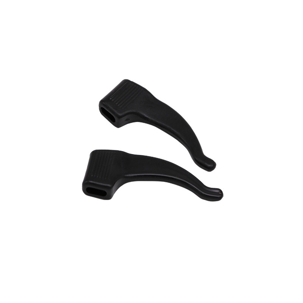 1 Cặp Nút Chặn Chống Trượt Bằng Silicon Cho Mắt Kính Màu Trắng / Đen