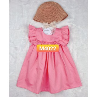 Combo váy hồng linen bèo ngực - mã 4022