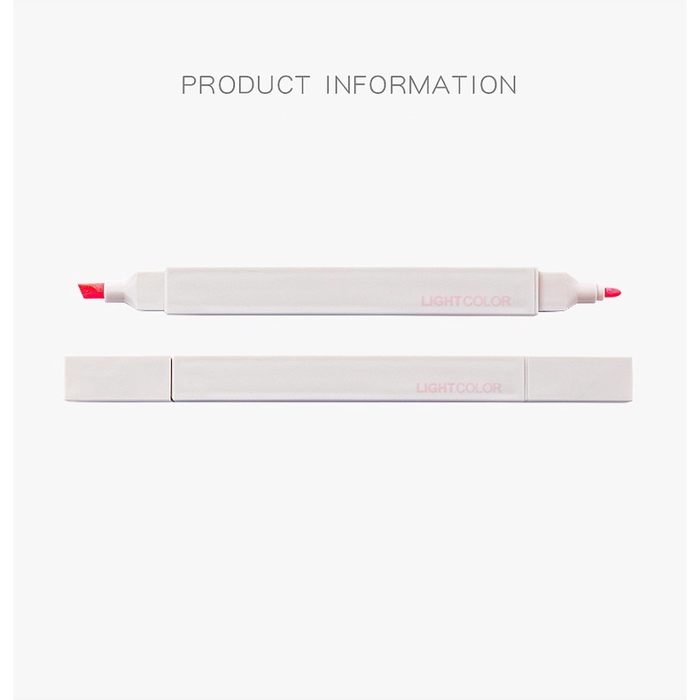 Bút Đánh Dấu Hai Đầu Mềm Nhiều Màu Sắc Bắt Sáng Cho Học Sinh / Văn Phòng