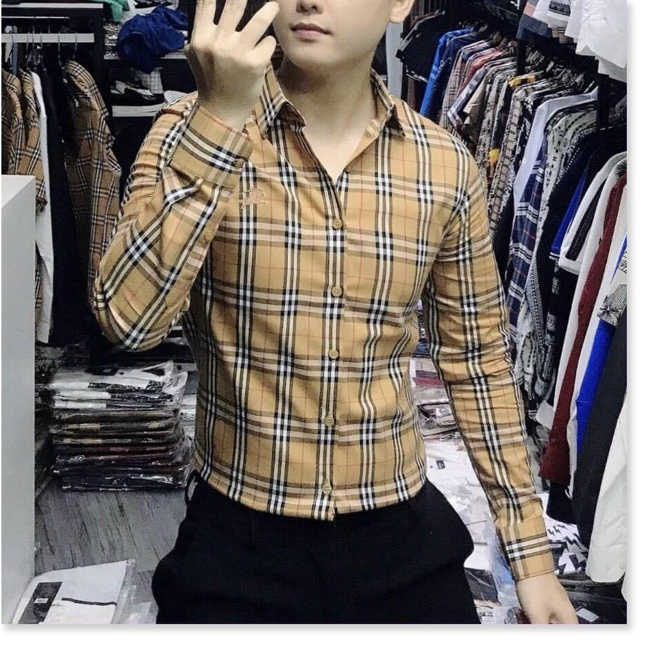 ÁO SƠ MI NAM TAY DÀI KẺ SỌC VÀ HỌA TIẾC SIÊU NGẦU KHÁNH AN STORE