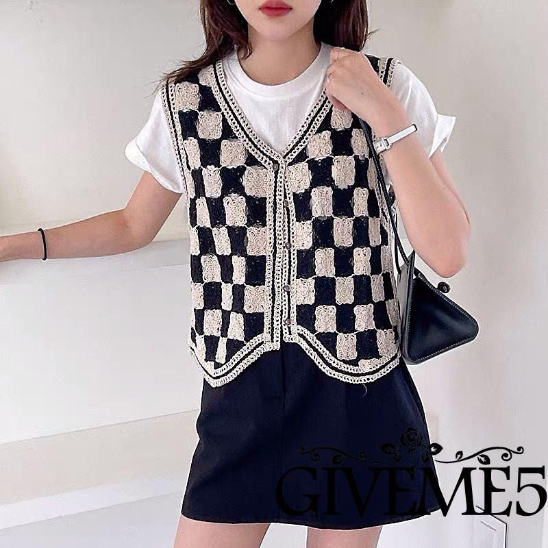 Áo Khoác Cardigan Không Tay Cổ Chữ V Thời Trang Sành Điệu Cho Nữ
