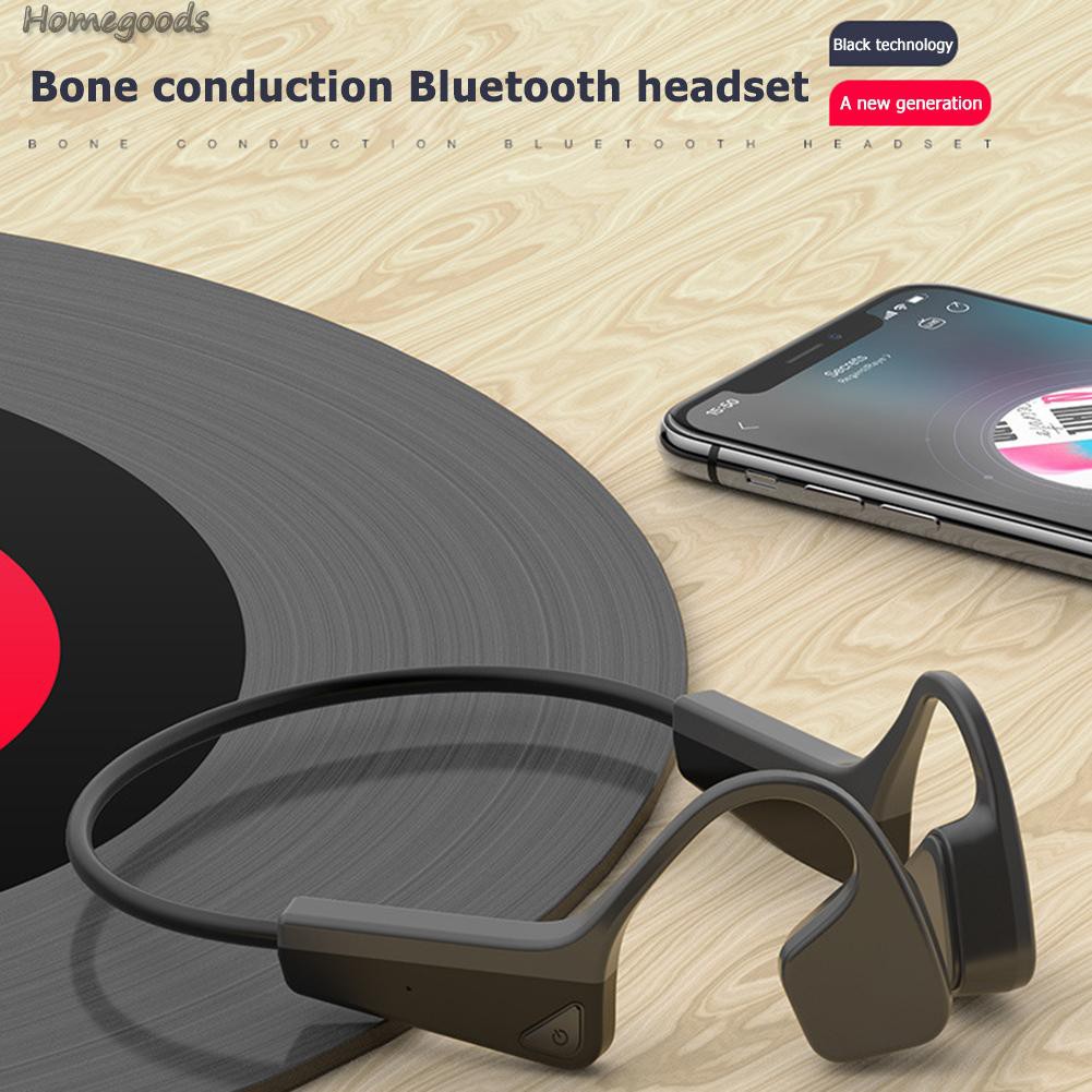 HOME-V11 Bluetooth Earphones IPX5 Stereo Bone Conduction Headphone w/ Microphone-GOODS