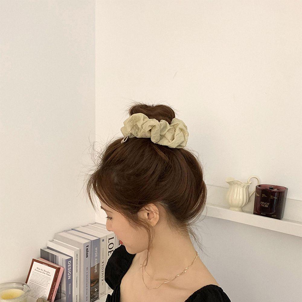 Dây Buộc Tóc Cao Su Bồng Bềnh Phong Cách Cổ Điển Ngọt Ngào