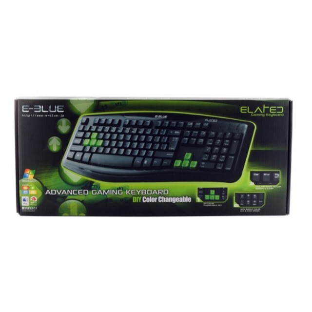 [SALE 10%] Bàn phím máy tính có dây, keyboard game E-Blue 046BK, EMK046 Pro