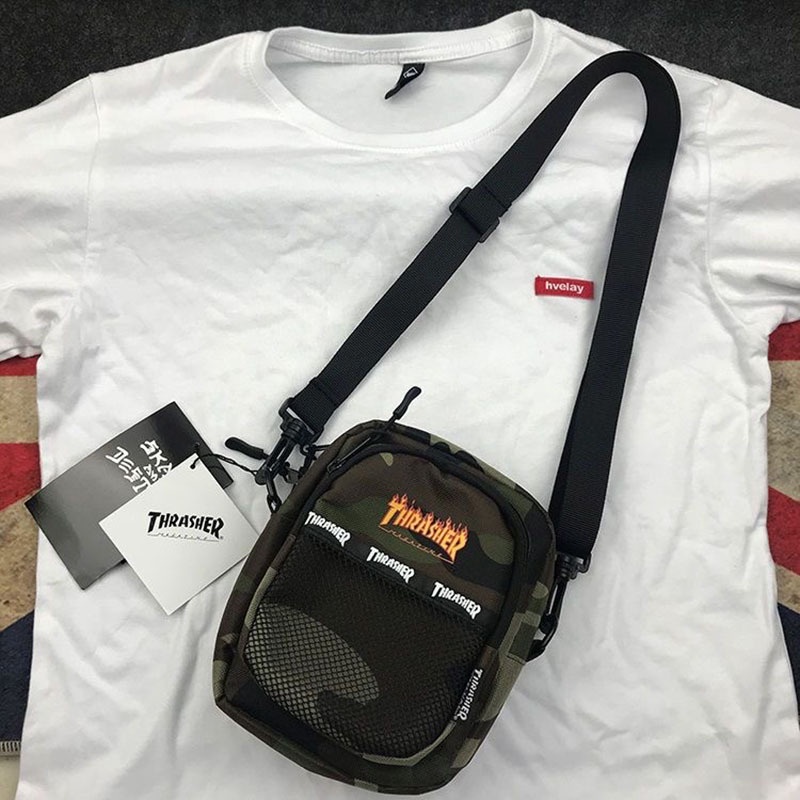 Túi đeo chéo ngực in rằn ri thời trang nam nữ