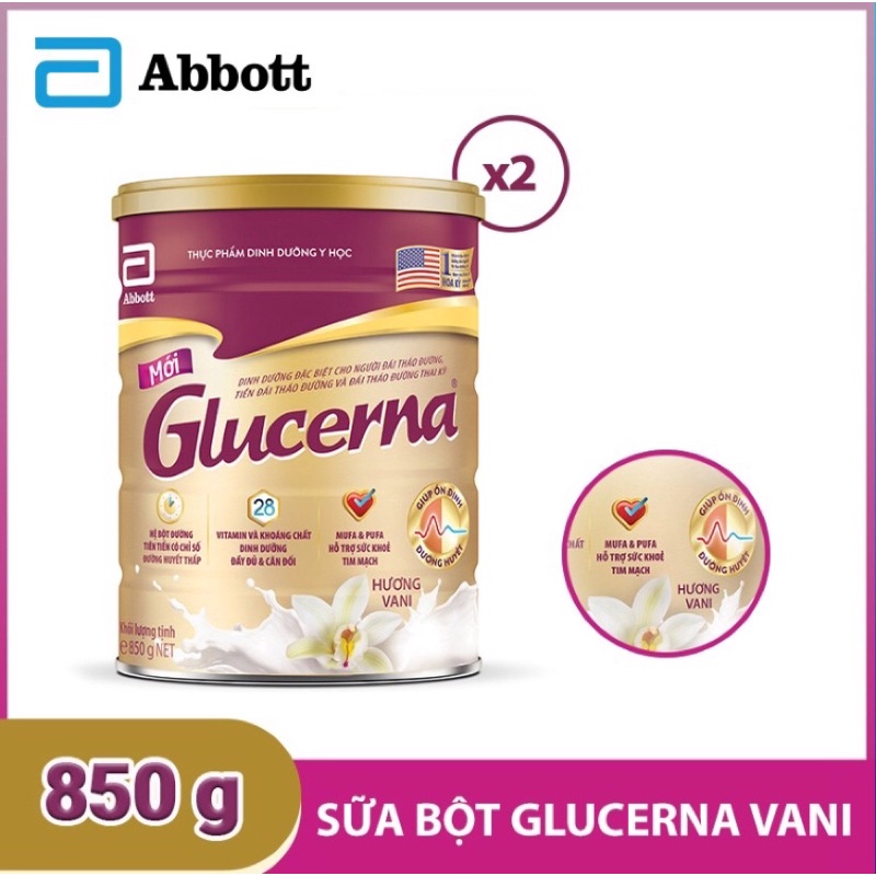 Combo 2 Lon Glucerna 850g