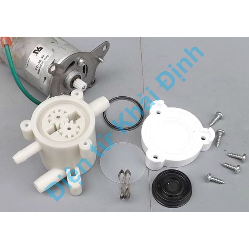 Máy bơm dầu nước tự mồi DC 545 nhựa chụi nhiệt 48Vdc 10W đẩy cao 8m 1L/P PN 500712-2