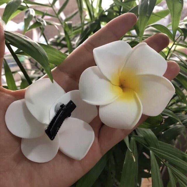 Kẹp tóc hoa sứ