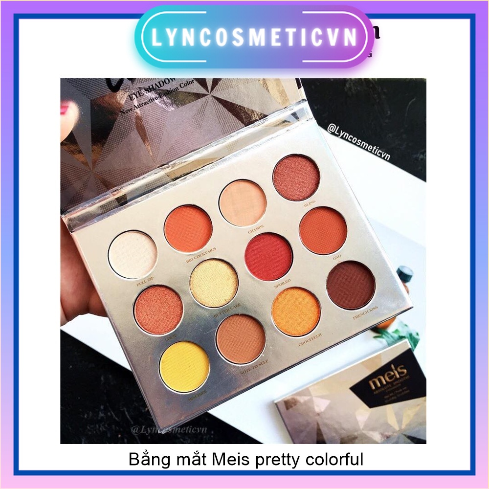 (Tặng cọ) Bảng mắt Meis pretty colorfulNovo--------------------------------------- Cinderella Crystal Eyeshadow Dics