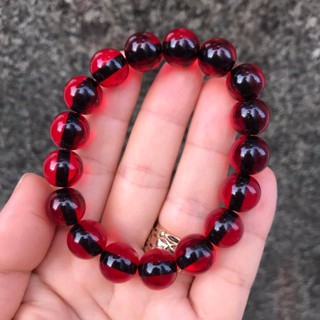 VÒNG TAY HỔ PHÁCH ĐỎ SIZE HẠT 12LY