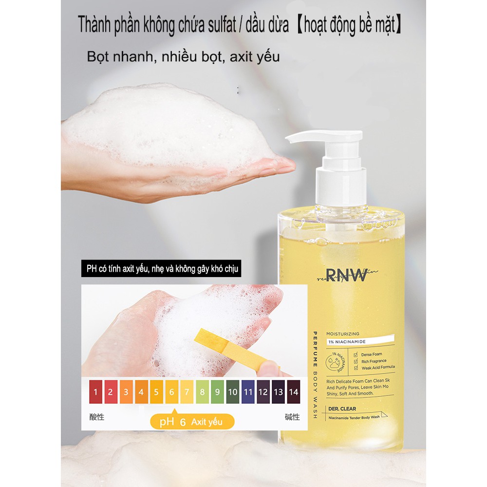 (Hàng Mới Về) RNW Gel Tắm Dưỡng Ẩm Làm Trắng Khử Mùi Lâu Trôi 400g