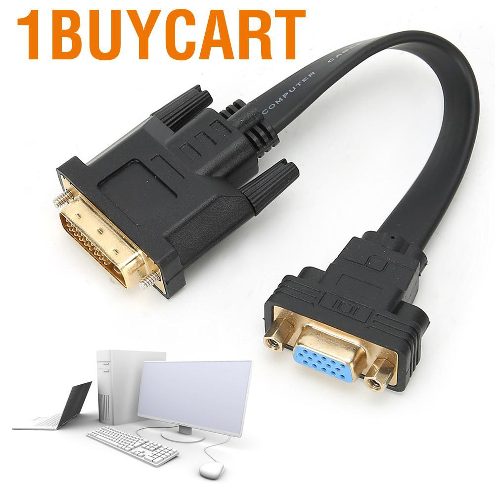 1 Cáp Chuyển Đổi Dvi D Dual Link 24 + 1 Male Sang Vga Female