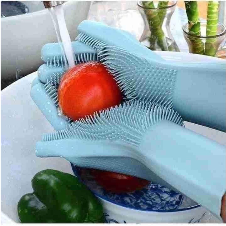 Găng tay rửa bát silicon tiện dụng, dễ dàng sử dụng