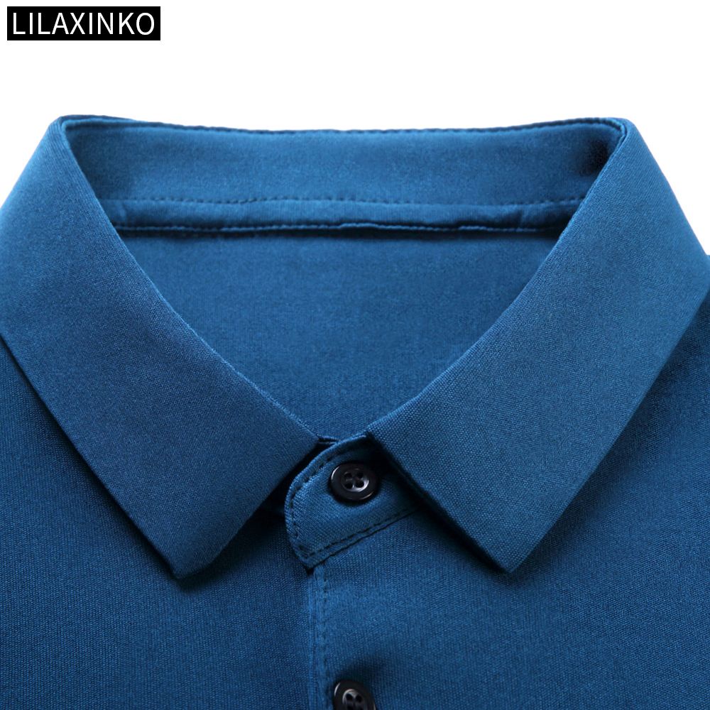 Áo Thun Polo Tay Dài 6 Màu Sắc Tùy Chọn Thời Trang Cổ Điển Giản Dị Dành Cho Nam
