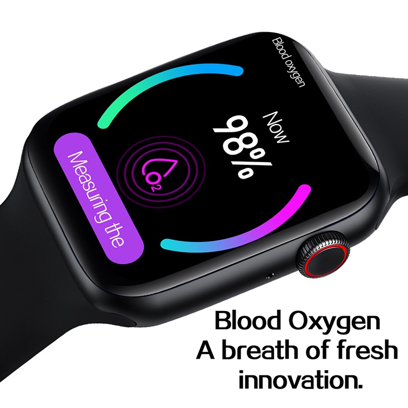 Lykry Smart Watch AK76Pro IWO Square Screen Bluetooth Call Long Standby Heart Rate Body Temperature Monitor Fitness Tracker 1.75 inch