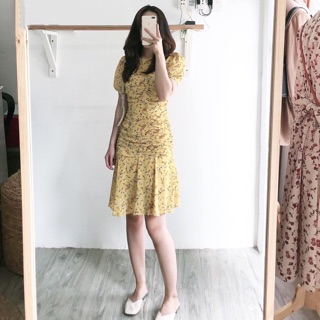 Đầm vàng hoa nhí (có sẵn)