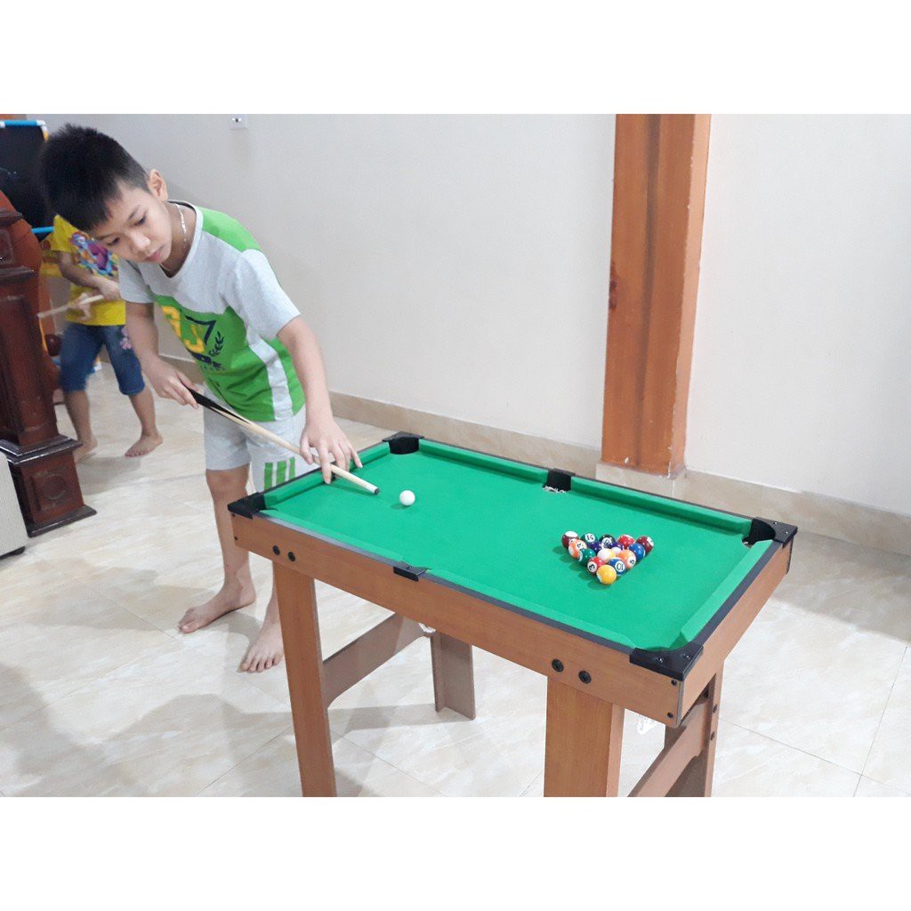 (70x40x60cm) Đồ chơi bàn Bi-A bằng gỗ ❤️FREESHIP❤️ Table Pool TP-69 chân cao rèn luyện tư duy rời xa điện thoại