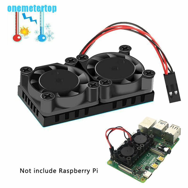 Quạt Tản Nhiệt Kép Cpu Pcb Cho Raspberry Pi 3 / 3b + / 4b Model B