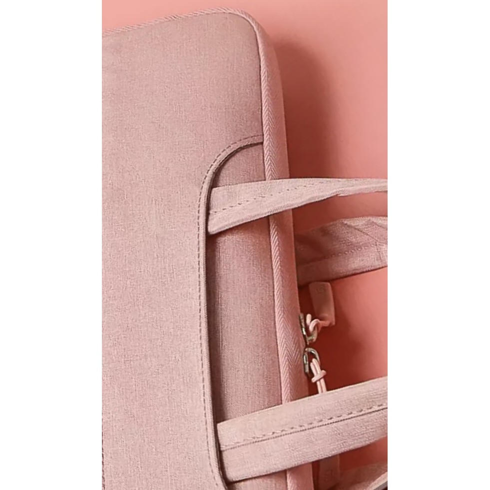 Túi chống sốc thời trang cho Laptop Macbook 14 inch Màu Hồng Phấn Lót Lông cao cấp | BigBuy360 - bigbuy360.vn