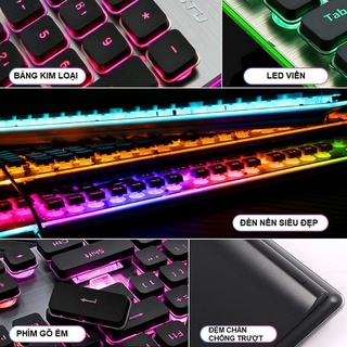 Bàn Phím LED LANGTU L1 Có Dây USB – 104 Phím Chống Ồn, Gõ Êm, LED Đẹp, Dùng Cho PC Laptop Văn Phòng Game Thủ