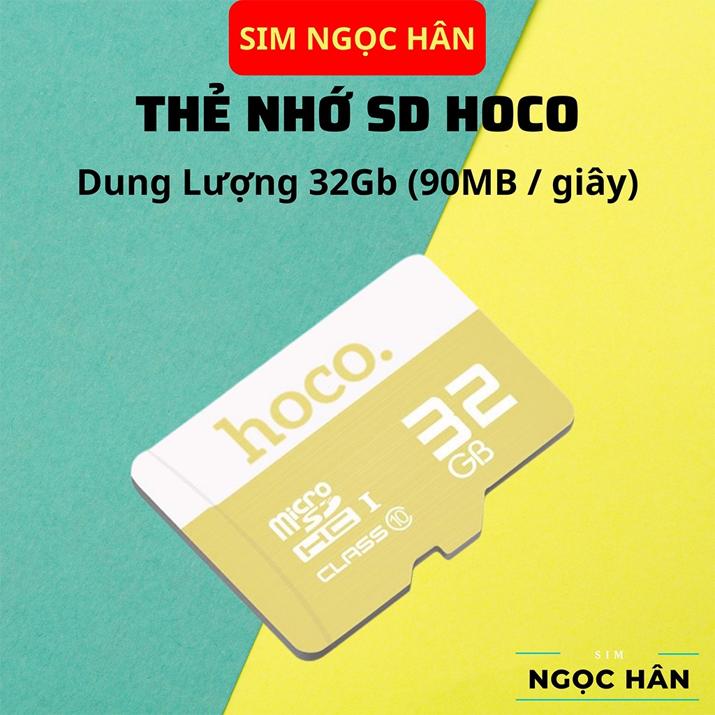 Thẻ Nhớ Micro SD HOCO Real 90MB/S - Class 10 Dung Lượng 8GB/16GB/32GB/64GB/128GB - Bảo Hành Chính Hãng