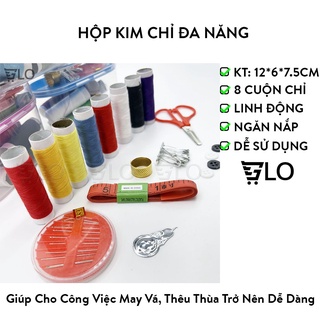 Hộp Kim Chỉ 8 Cuộn Chỉ