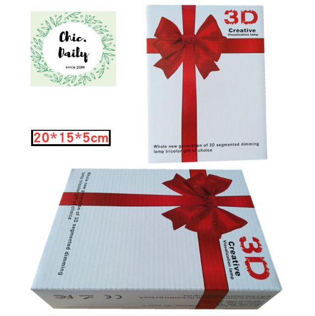 Đèn ngủ led 3d Happy Birthday đổi 3 màu siêu dễ thương - Quà tặng đẹp rẻ