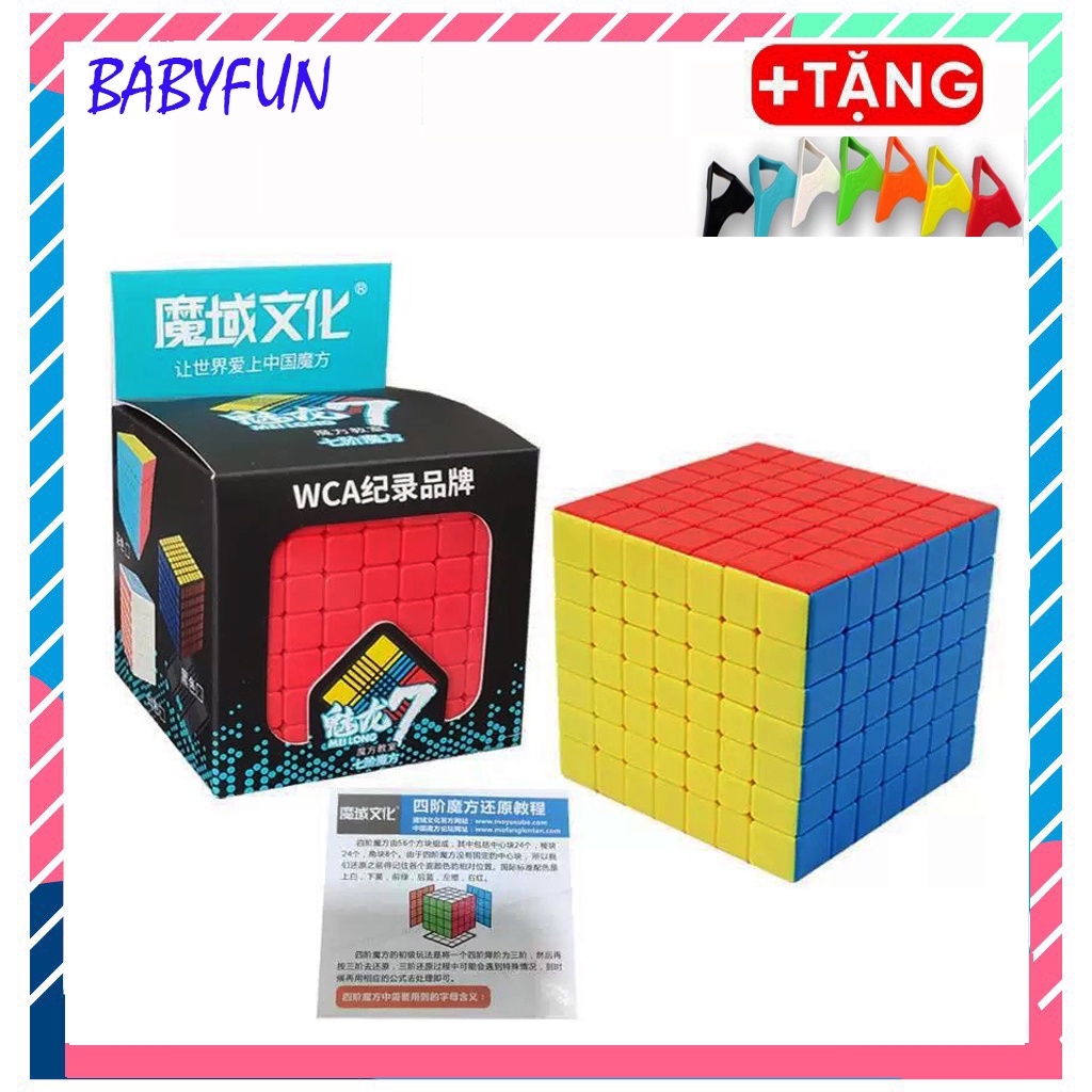 Rubik 7x7 Stickerless MoYu MeiLong MFJS Rubik 7 Tầng Đồ Chơi Trí Tuệ