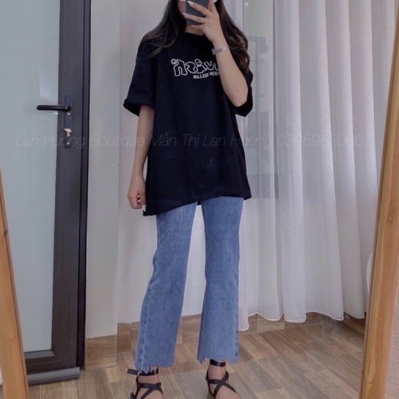 Quần Jeans ống đứng cắt gấu | BigBuy360 - bigbuy360.vn