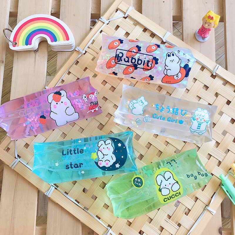 TÚI TRƯỢT ĐỒ CHƠI GUDETAMA/ Túi trượt kim tuyến hologram vui nhộn