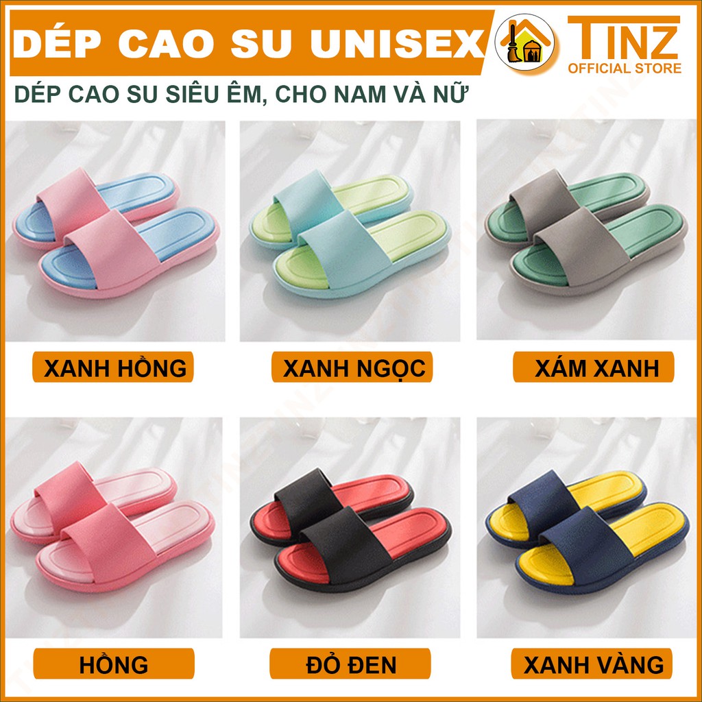 Dép Quai Ngang Unisex TINZ VN Dép Thời Trang Nam Nữ Phối Màu