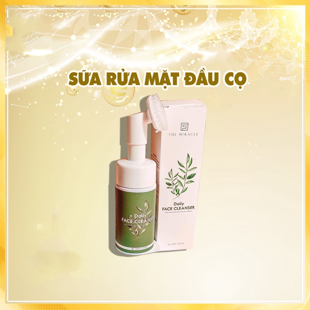 [Chính Hãng] Sữa rửa mặt trà xanh đầu cọ - làm sạch sâu, ngăn ngừa mụn tối đa