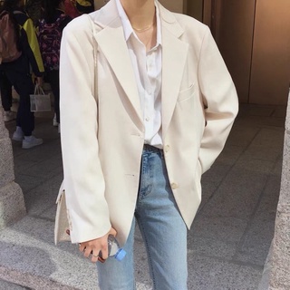(Hàng có sẵn ) Siêu phẩm áo Blazer màu trắng chất đẹp (có ảnh chụp thật)