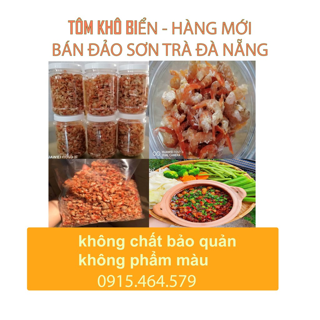 Tôm khô biển không phẩm màu siêu ngon rẻ đà nẵng