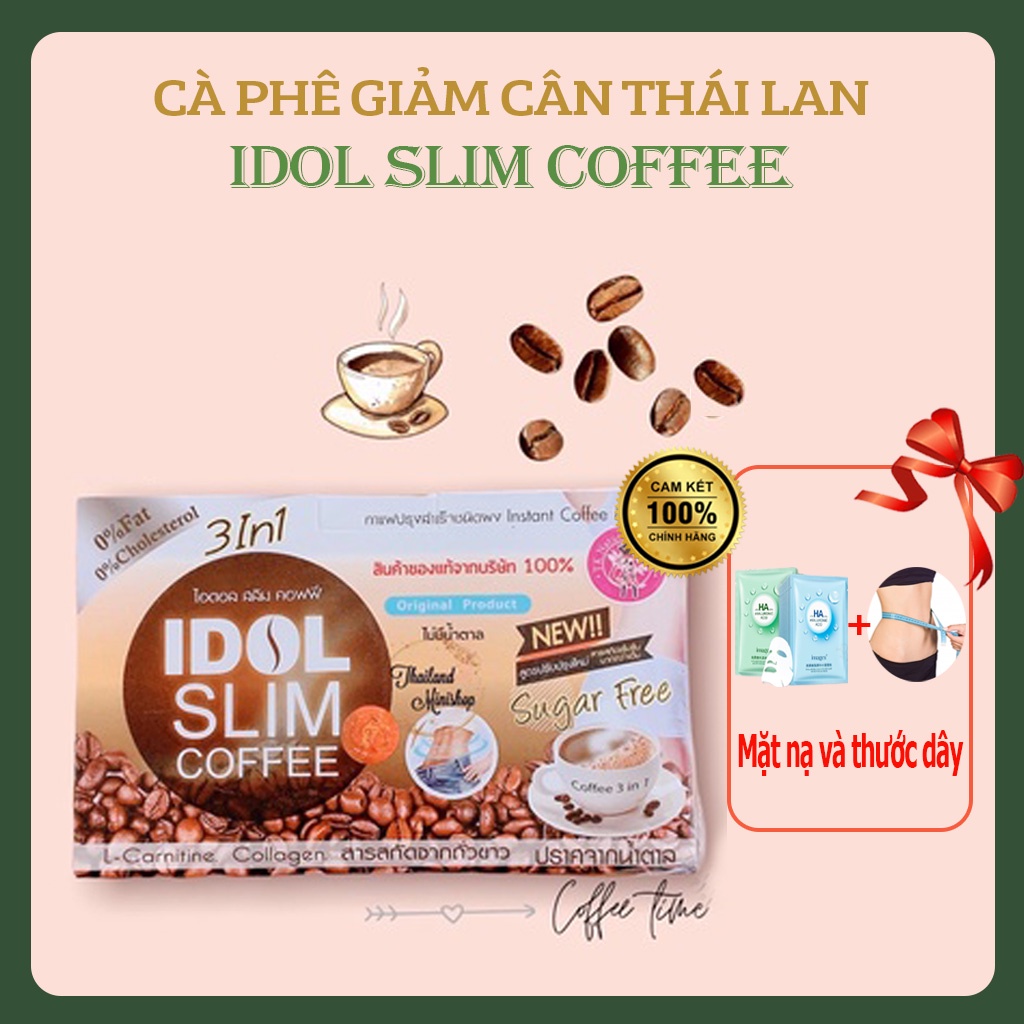 Cà Phê Idol Slim Thái Lan Giảm Cân cấp tốc nhanh detox giảm béo cafe không phải thuốc giảm cân