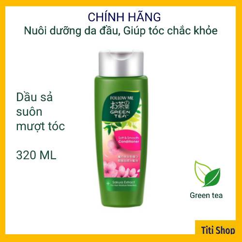 Dầu xả FOLLOW ME Green Tea suôn và mượt tóc 320ml