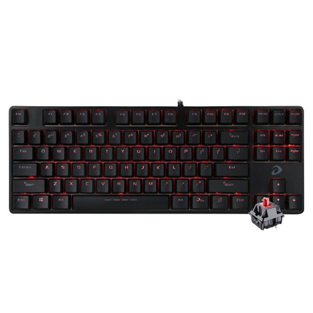 Bàn phím cơ Dareu EK87 - Mã cũ DK87 - Đèn led màu đỏ - Thay được keycap - Bảo hành 24 tháng - Lỗi 1 đổi 1 | BigBuy360 - bigbuy360.vn