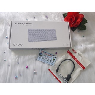 Combo bàn phím mini K1000+Cáp OTG Unitk YC438