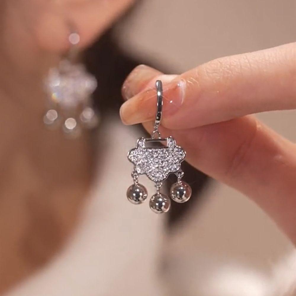 Bông Tai Dáng Dài Phong Cách Trung Hoa Cổ Điển Thời Trang|Khuyên Tai Nữ Trang Dáng Dài Tạo Hình Độc Đáo